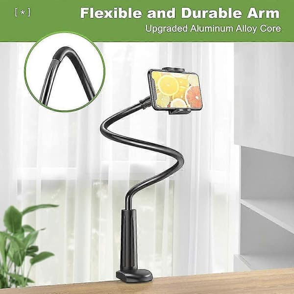 Tablettställ, Monteringshållare med Klämma och Flexibel Lång Arm
