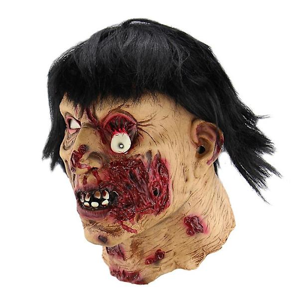 Halloween Blodige Skræmmende Masker Uhyggelig Ond Ansigt Dækning Voksen Zombie Monster Vampyr Maske Kostume Fest Femme Maske Spøgelseshus
