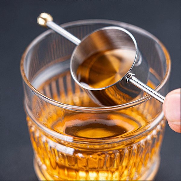 1 st 30 ml Mätkopp i Rostfritt Stål Bartender Mätkopp Ounce Kopp Vinkopp för Hemmabar Cocktail