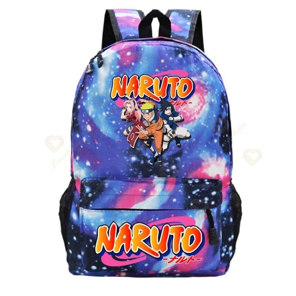 Anime Naruto Akatsuki Tryckt Galaxy Ryggsäck Barn Skolväska style 12