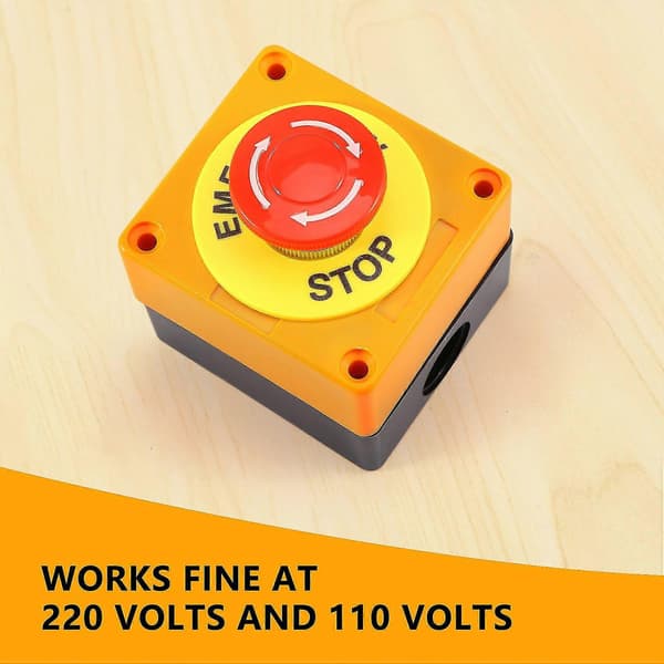 2 stk Rød Stopp Avstengningsbryter S No + Nc 22mm Cko