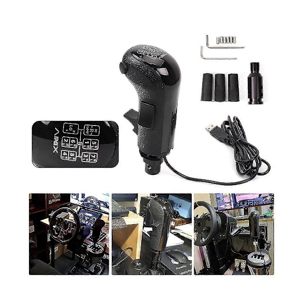 PC USB Hög Låg Växel Simulator Växelspaksknopp För G29 G27 G25 Th8a USB Växelspaksknopp För Ets2 Hb043
