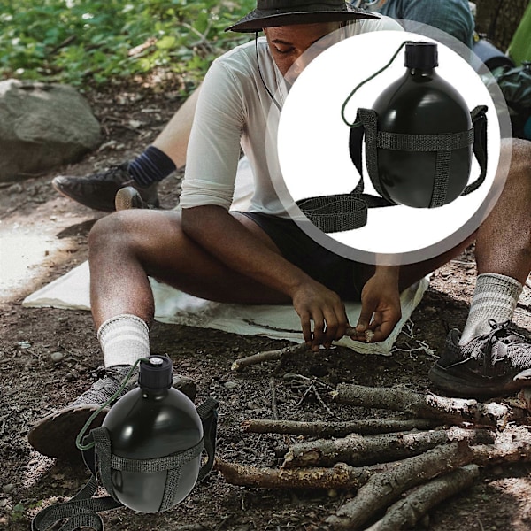 1st Kreativ Vattenkokare för Camping Utomhus Vandringsutrustning Portabel Vattenflaska (Slumpmässig Stil)