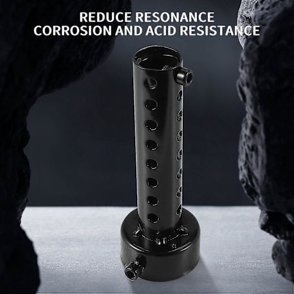 Universal Motorsykkel Eksospotte Lyddemper Db Killer Silencer 48mm Svart