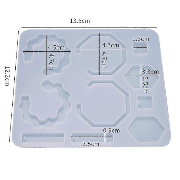 DIY Ørering Harpiksform, Håndlavet Dinglende Ørering Silikoneform, UV Epoxyform, Bruges Til Smykkefremstilling