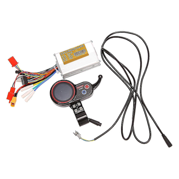 Borstlös Kontroller Och LCD Accelerationsinstrument För 8 10 Tum Elektrisk Scooter 36v
