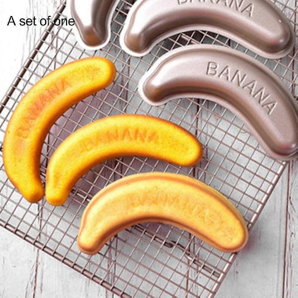 Bananformad Kakform Dessert Bakverk Kakform För Bakning Mousse Dekorering Bakplåtsverktyg