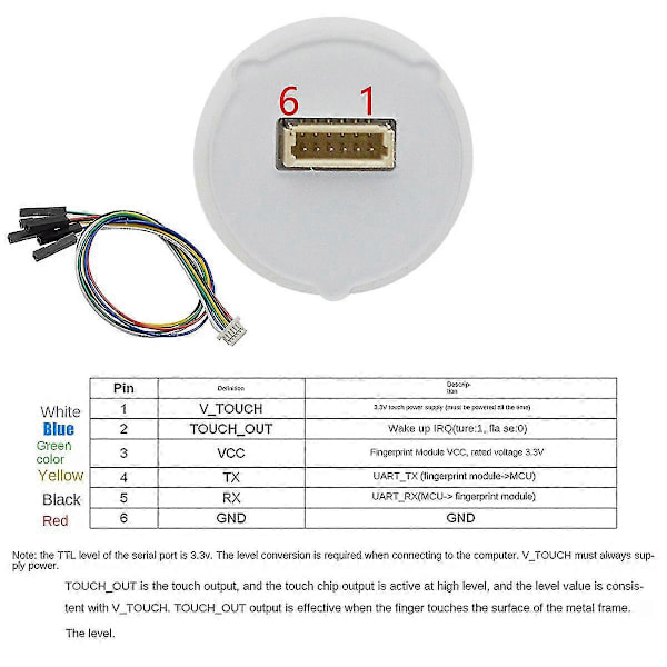 Sfm-v1.7 Integrert Halvleder Fingeravtrykksensor Modul
