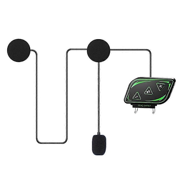 Motorcykel Bluetooth Fullhjälm Handsfree Röstassistent Samtal Intercom Headset Med Cnc-brusreducering