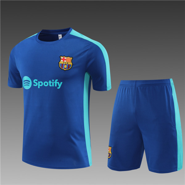 23-24 Ny säsong Barcelona kortärmad tröja för vuxna/barn blue 18