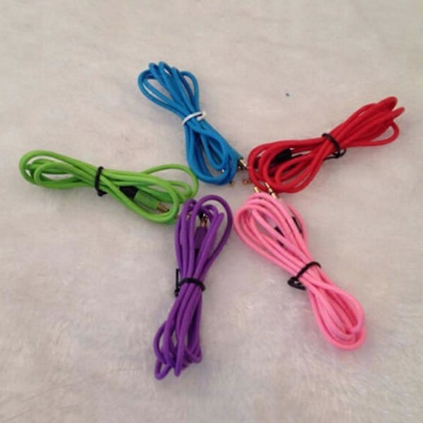 3,5 mm Universal Hann til Hann Stereo Audio AUX Patch Headsettkabel for iPhone