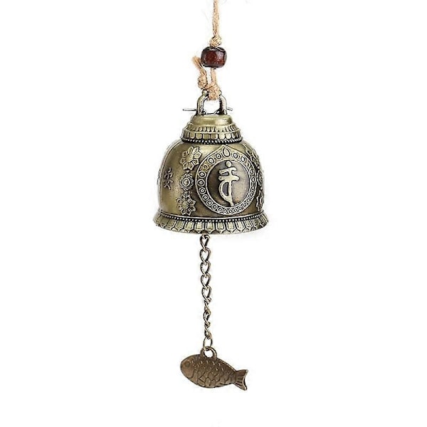 Retro Buddha Tuulikello Feng Shui Hyvä Onni Onnenkello Koti Auto Ripustuskoriste