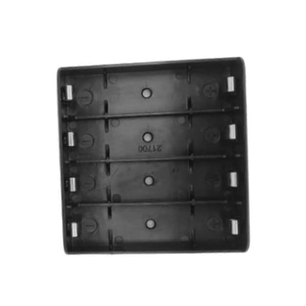 5 stk. 4x 21700 Batteriholder Opbevaringsboks Etui Abs Brandsikker Bank Etuier Slot Batterier Container Wit
