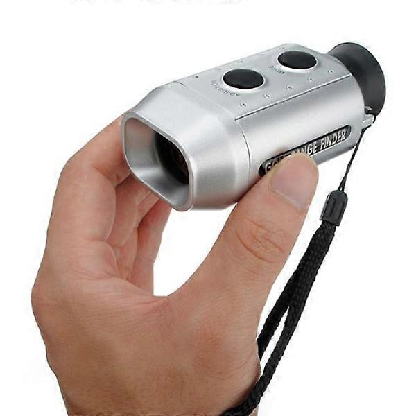 Taskukokoinen 7X digitaalinen etäisyysmittari Golfscope-kiikari kantolaukulla