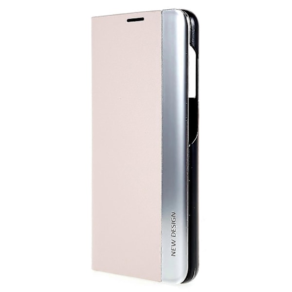 For Samsung S21 Fe Fjerde Generasjon Stativ Lærveske Pink Style G Samsung Galaxy S21 FE
