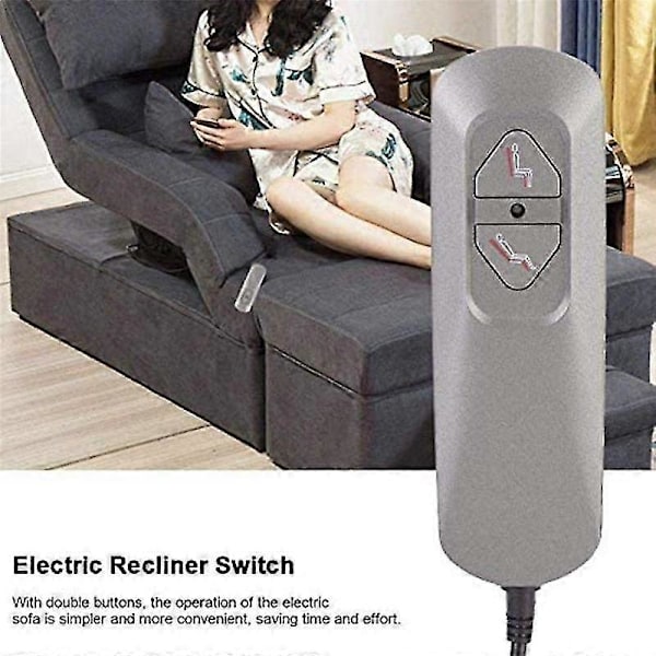 Elektrisk Relaxfåtölj Kontroll Dubbelknapp, Stollyft/Elektrisk Soffa Manuell Kontroll, Soffa Relaxfåtölj Justeringsfjärrkontroll