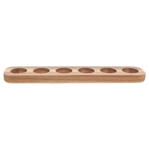 Äggbricka i trä Äggförvaring Hållare för kycklingägg Äggbricka för skrivbord för hemmet