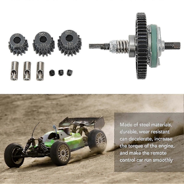 Traxxas Slash 4x4 1/10 RC Bil Differentialmontering 54T Motor Drev Set 15T 17T 19T s20241212879