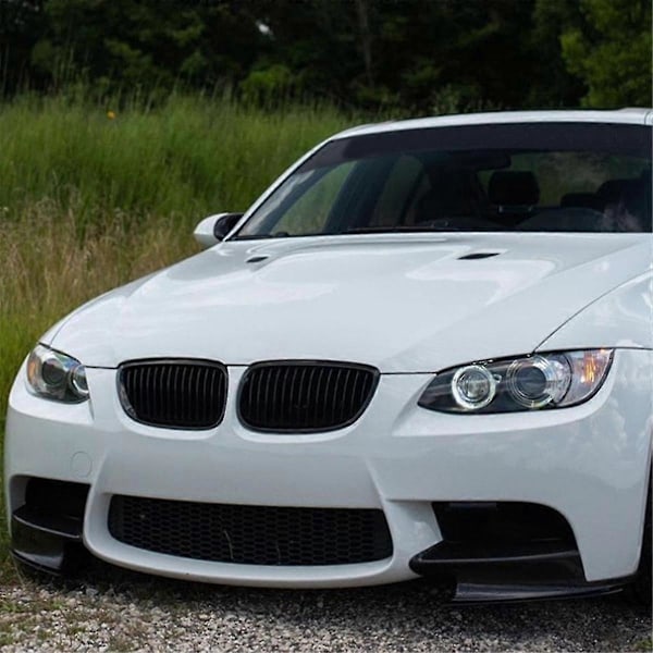 För 3-serie E90 E91 E92 E93 M3 2006-2013 Främre Stötfångare Läpp Vinkel Diffusor Splitter Spoiler Skydd Blank Svart