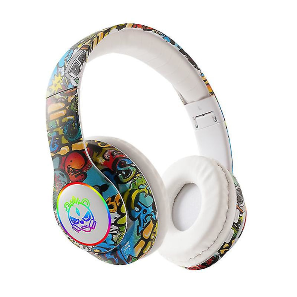 Bluetooth-kuulokkeet, kokoontaitettavat langattomat peliheadsetit mikrofonilla white