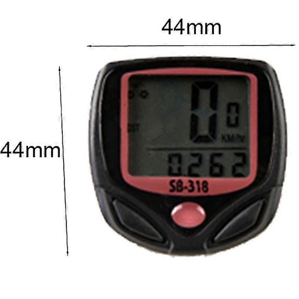 Vandtæt Cykelcomputer Cykelmåler Odometer Speedometer LCD Display Cykelcomputer Velocimetr