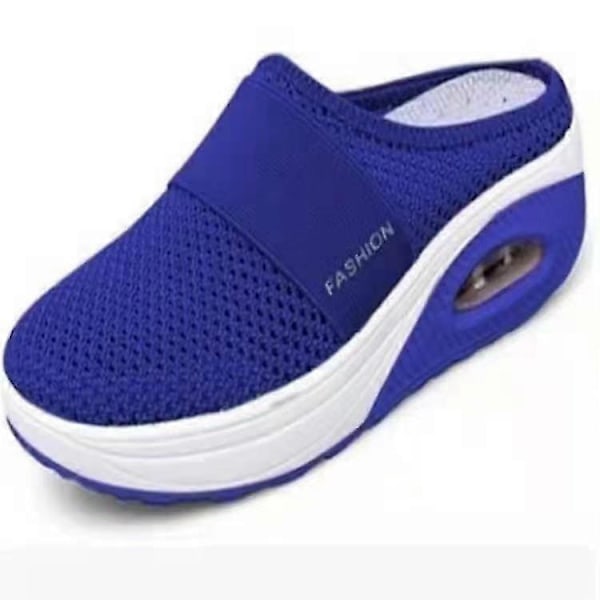 2023-Luftpude Slip-on Vandresko Ortopædiske Diabetiske Skridsikre Vandresko blue EU35