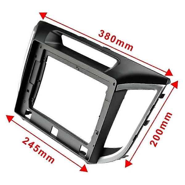 10.1 Tommer 2 Din Bil Stereo Radio Fascia Dash Adapter Ramme Panel For 2014+ Ix25/ Creta