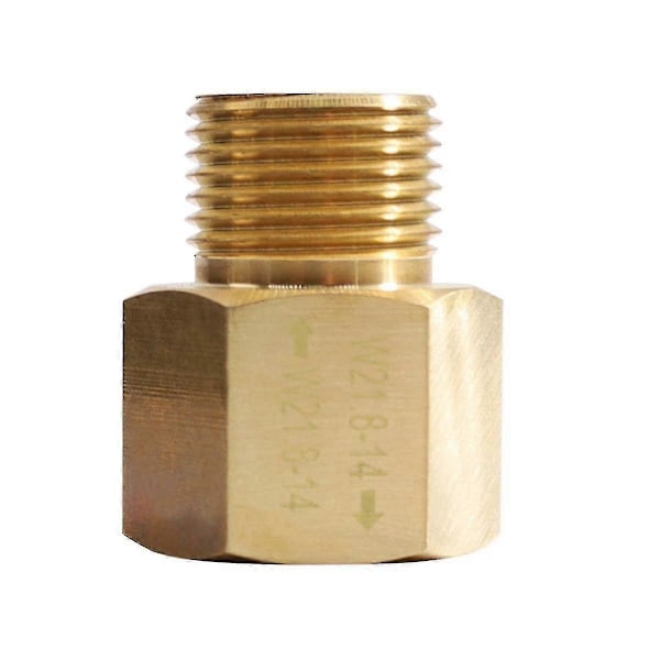 Co2 Cylinder Tank W21.8-14 Til W21.8-14 Adapter Konverter Med Rpv Ventil kompatibel med Akvarium Fis