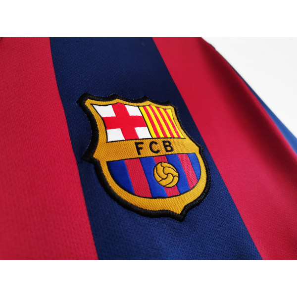 MSN Säsong 14-15 Barcelona Home Kids Jersey-dräkt Messi NO.10 XL
