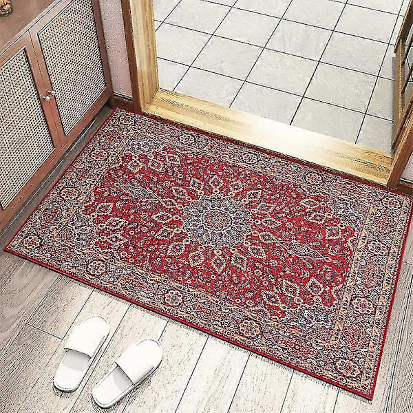 Halkfria Dörrmattor för Inomhusbruk Tvättbar Vattenabsorberande Smutsavvisande Dörrmatta Retro Persisk Matta, 40x60cm/50x80cm D 50 x 80 cm