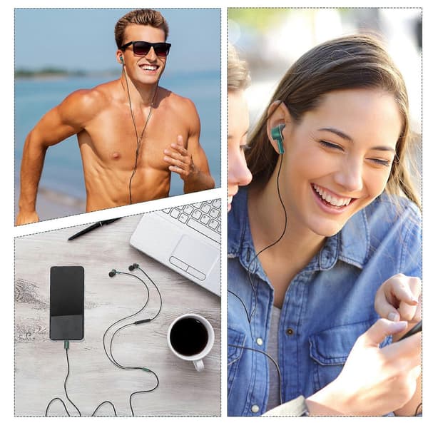 USB C Hörlurar Ergonomiska Trådbundna Kontroll In-ear Brusreducerande Headset
