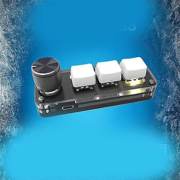 3 Taster Knapp RGB Gaming Tastatur Programmering Tastatur Mini Mekanisk Tastatur Egendefinert Tastatur Makro K