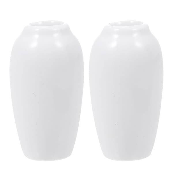 2 stk. Mini Hus Vase Dekor Dejlig Miniature Vase Ornament Dukkehus Tilbehør
