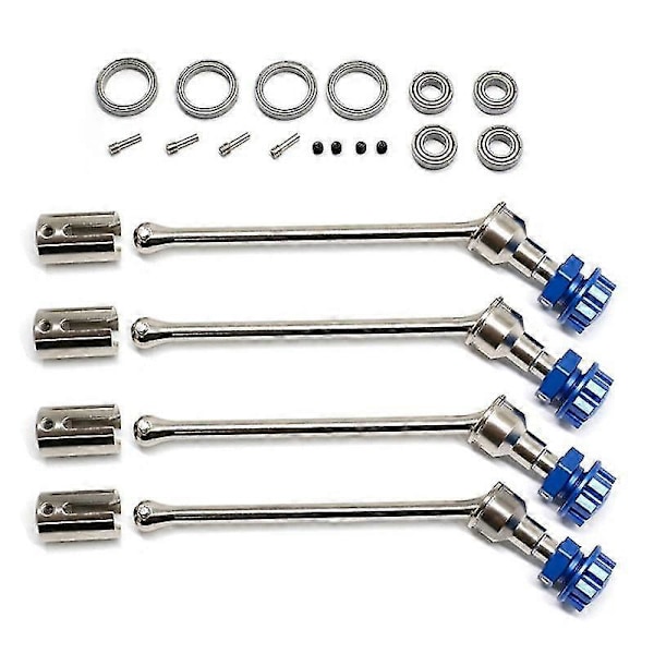 4st 8996x Stål Förlängd Drivaxel Cvd Med Splines Hjul Hex För 1/10 Traxxas Maxx Widemaxx Rc