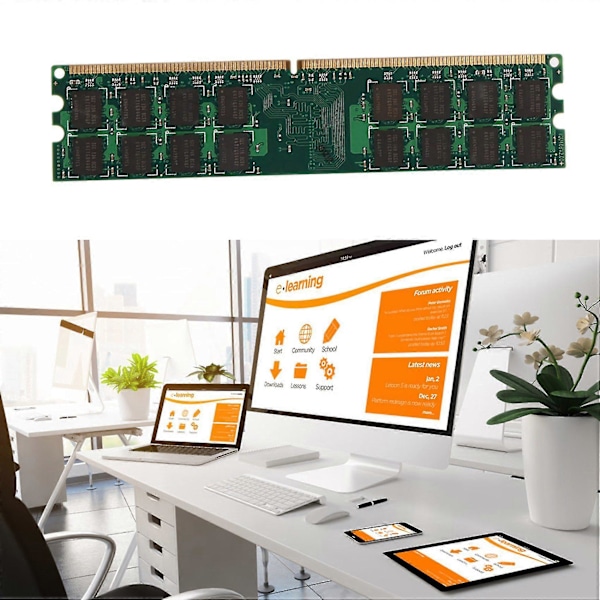 Ddr2 4gb Ram Minne 800mhz Pc2 6400 Dimm 240 Pins Endast För Amd Stationär Dator Minne Ram