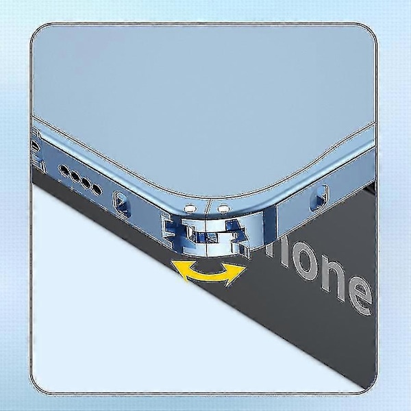 Yksinkertainen metallikehyksinen, himmeä takalevy, erittäin ohut matkapuhelinkotelo Yhteensopiva Iphone11 12pro 13pro Max - Jxlgv Blue iPhone 12