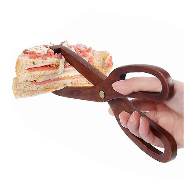 Trätång Matklämma Saxform Grill Tårta Bröd Dessert Klämma Köksredskap