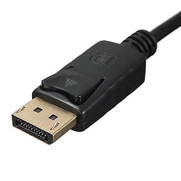 1,8 m Hög Klarhet 1080P Display Port DP Hane till HDMI-kompatibel Hane AV-Kabeladapter för PC Laptop