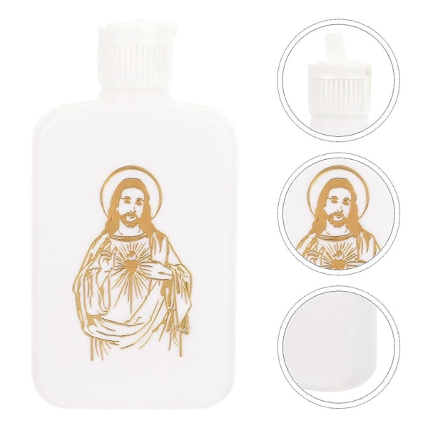 2 stk. helligvandsflasker Katolsk kristen helligvandsflaske Container Tomme vandflasker (100 ml)