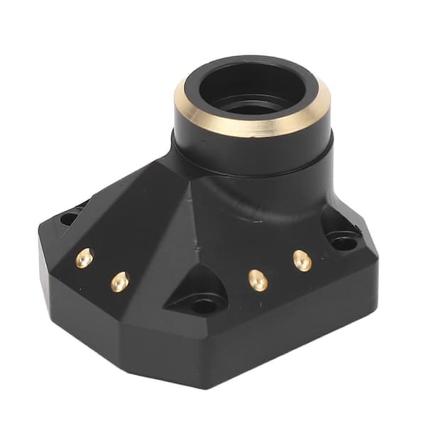 Diffskydd i mässing Främre Bakre Axel Diff Bryggskydd Axelhus Differentialskydd för Capra 1/10 RC Bil Svart