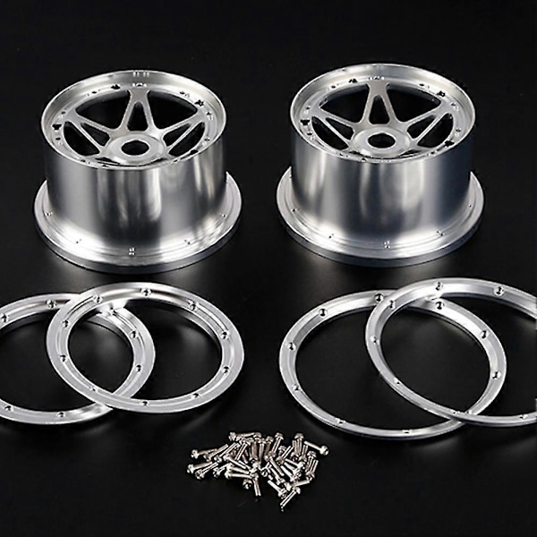 CNC Metallinen Taka-akselin Napa Sarja 1/5 Hpi Rofun Rovan Km Baja 5b Rc Auto Osille, musta