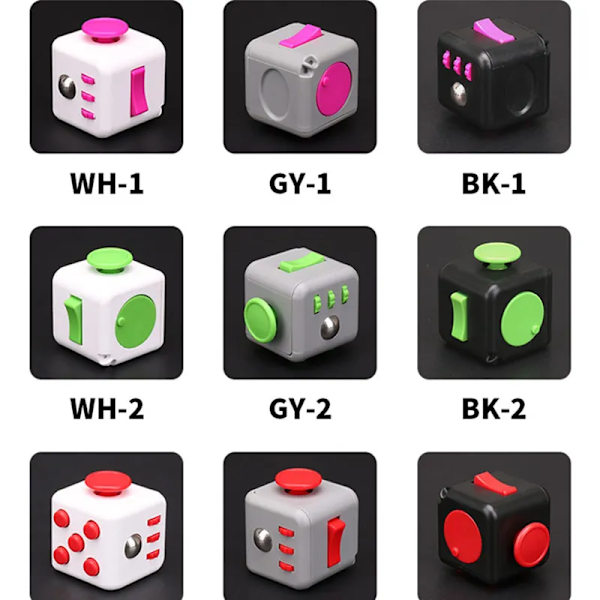 Stressiä lievittävä noppalelu Dekompressio Noppa Antistressilelut Fidgetit Antistressi Lapset Antistressipelit Lelut Aikuisille 18 tyyliä random color 1 pcs