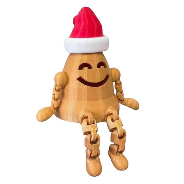 Rörlig skrivbordsdocka, 3D-utskrift, juldekorationer, julklapp B
