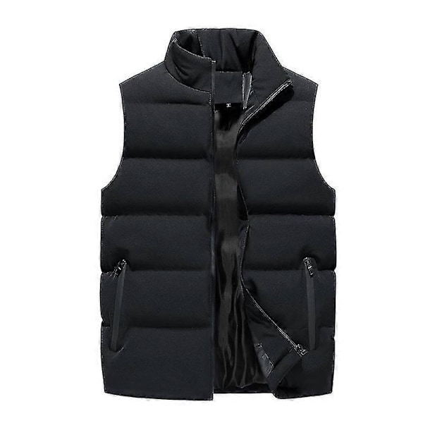 Quiltet Herrevest til Varme black l
