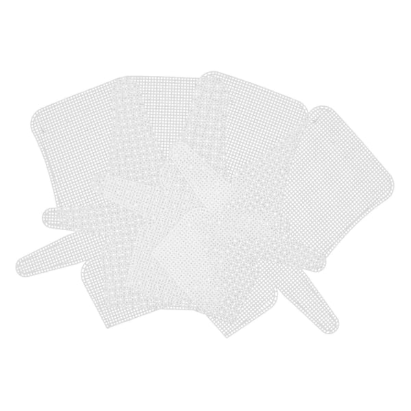 4st Sy Plast Canvas DIY Väska Mesh Ark Plast Canvas Set Plast Mesh Ark Set