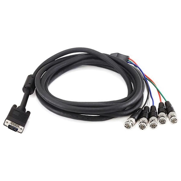 VGA till BNC-kabel RGBHV Storbildskabel VGA till RGB-kabel 3 meter VGA till 5BNC-kabel, Videokabel, H