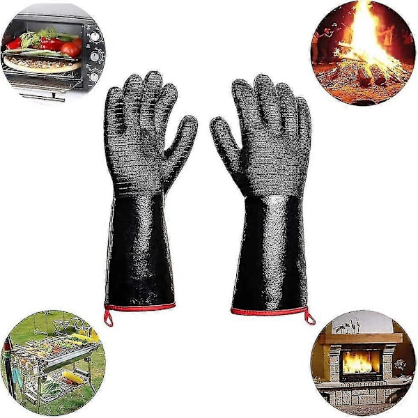 932f Värmebeständiga Grillhandskar Flamskyddande Skyddshandskar