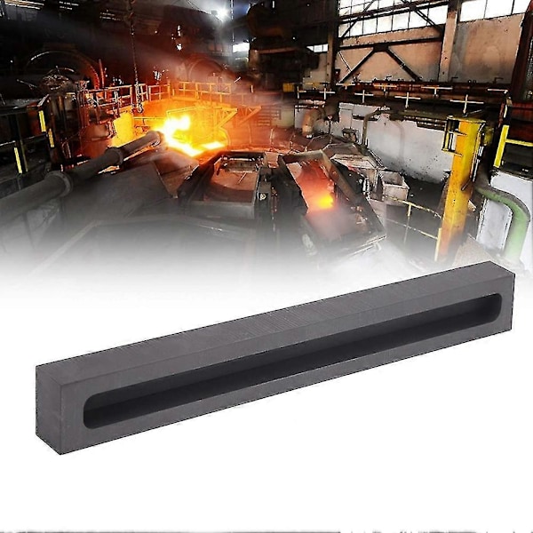 Grafitt Ingot Form, Gull Sølv Kobber Aluminium Smelting Støping Raffinering Bar Slot Digelform 2