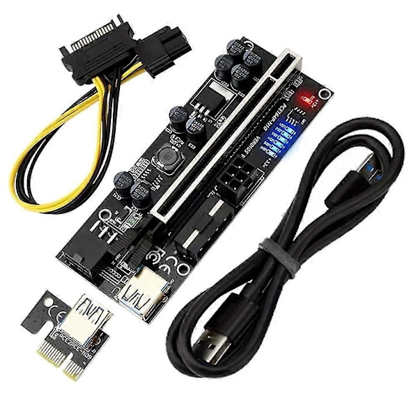 Convers Board Temperaturdisplay Pciex1 Till X16 Video Expans Slot Förlängningskabel Expans