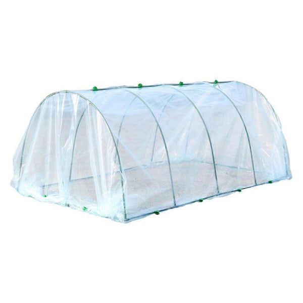 1 set Blomväxthus Växthus Utomhus Plast Växtskydd med Fäste
